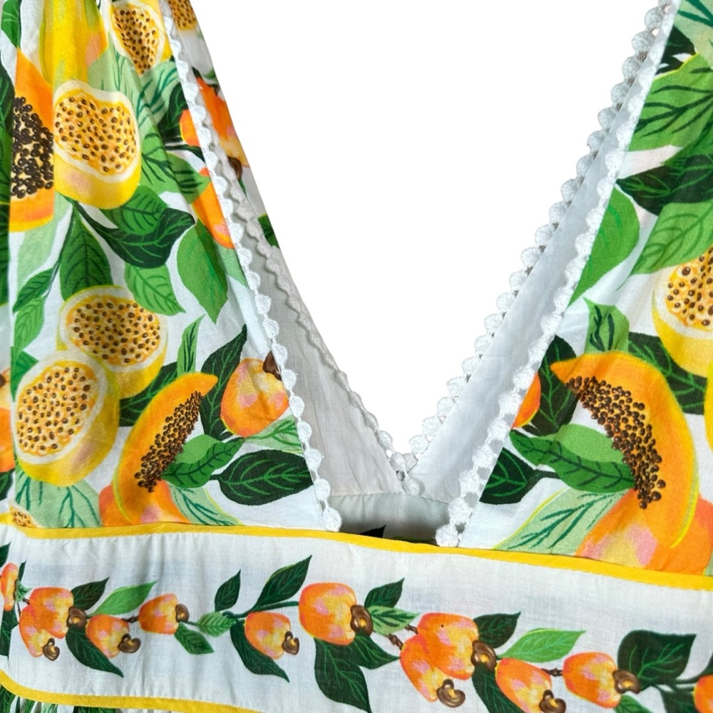 FARM RIO Papaya Salad Tiered Summer Swing Dress - Picture 11 of 16